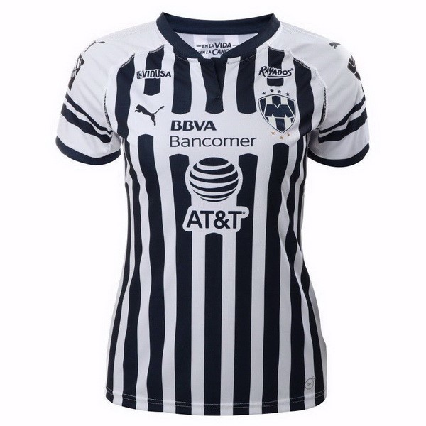 Trikot Monterrey Heim Damen 2018-19 Weiß Schwarz Fussballtrikots Günstig